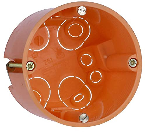Voxura Hohlwanddose Gerätedose Schalterdose Abzweigdose Orange Unterputz UP HW Ø 68mm 61mm Tiefe tief 25 Stück