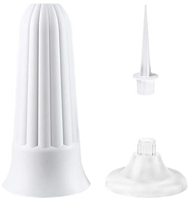 INIFLM Confezione da 4 vasi a cono cimitero con punte e base, in plastica lapidi portafiori per vasi commemorativi, marcatori per tombe