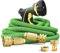 NGreen Expandable Garden Hose Pipe - Strength Durable Fabric and 12-Layer Latex Inner Tube, Lightweight Easy Storage Kink Free Water Hose, Leakproof Solid Brass Fittings with Nozzle