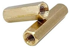 30 Stück M2 Sechskant-Doppelpass-Kupfer-Säulenmuttern, Isolationssäulen-Schraubengehäuse, Stützpfosten, Messingmutter, 4 mm–32 mm Länge, M2 x 16 mm