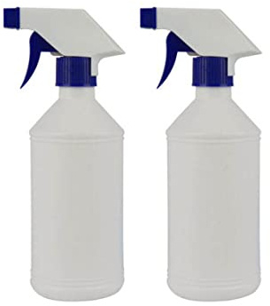 2Pcs Empty Spray Bottles, 500 ml/17oz Adjustable Spray Bottles Plastic Leak Proof Trigger Sprayer Spray Bottle for Garden Plants Pet BBQ Chemical Cleaning Solution