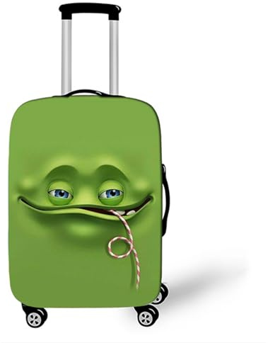 Muiuou Elastische Kofferschutzhülle,3D Cartoon Print Trolley Fall Schutzhülle Koffer überzieher,Waschbare Anti-Kratzer Staubdichte Fall Trolley Protector Kofferschutz (M (22-24 Zoll),Stil 18)
