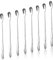 Lot de 8 cuillères à mélanger en acier inoxydable - Cuillères à cocktail - Cuillères à mélanger - 20 cm de long - Manche long - Pour barman, cocktail - Professionnel