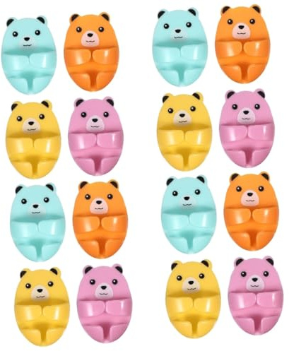 SHINEOFI 4 Ensembles Prise Crochet Petit Crochet À Douille Crochets Adhésifs Lourds Polyvalent Cintre Prise Electrique Crochets De Prise De Supports De Prise Plastique 4 Pièces * 4