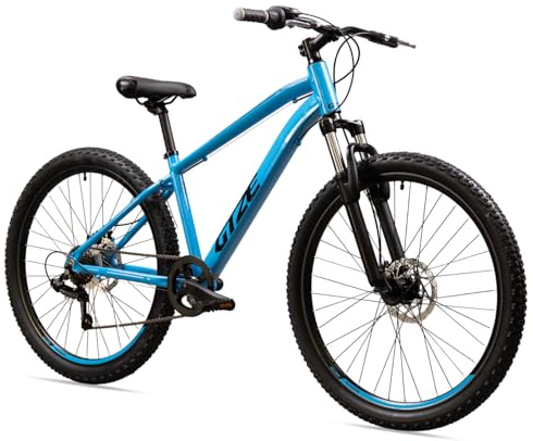 Goetze Sigma MTB Hardtail für Jugendliche | 26 Zoll Laufrad | 15 Zoll Aluminiumrahmen | 7-Gang Kettenschaltung mit Drehgriff | Scheibenbremsen | Federgabel mit 60 mm Federweg | 90% vormontiert