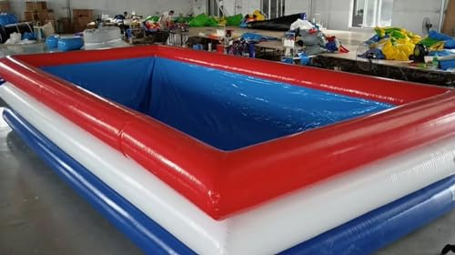 Inflatable 0.9mm PVC Rectangle Above Ground Swimming Pool (7x5x1.5m)