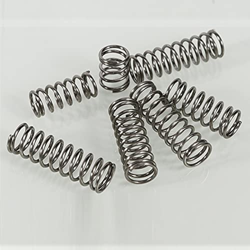 PJLANG 1,2 x 13 mm fjädrar tabletter, 1,2 mm x 13 mm ytterdiameter X (5–50) mm fri längd, stålfjäder vår, 10 st (Length 15 mm)