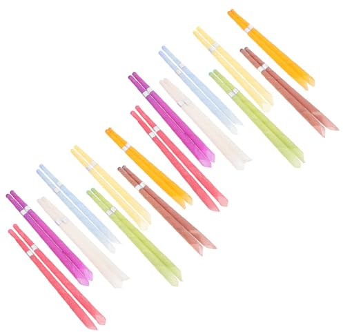 VALICLUD Aromatherapie Stick 32 Stück (16 Paar) Aus Natürlichem Bienenwachs Mit Sicherheitsfilter Für Ohrenreinigung Und Tinnitus Linderung Farblich Sortiert Für Entspannende