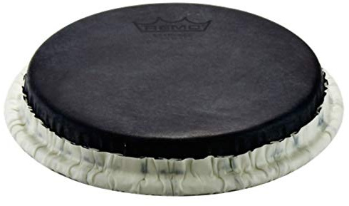 Remo Bongo Scruggs, 18,2 cm Skyndeep®, Schwarz Rindsleder Grafik