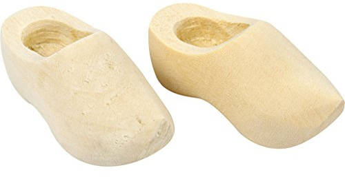 Creativ 100263 Dutch Wooden Clogs, L: 40 mm, 2 pairs