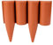 GARDENIX 2,5m Bordure de jardin rebord de jardin palisade pelouse parterre Aspect bois terracotta