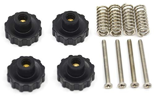 Befenybay 4PCS Verbesserter Durchmesser der Handdreh-Nivelliermutter 22 mm + 4 Stk. Heißbettfeder + 4 Stk. M3X35 mm Schrauben für 3D-Drucker ANYCUBIC Mega Hot Bed/Platform