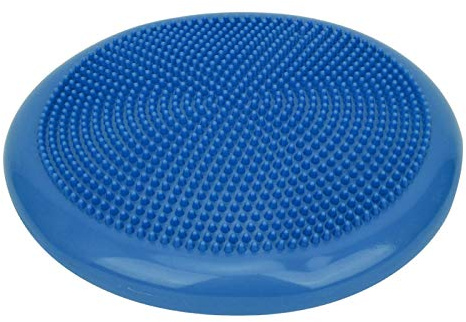 Keenso Cojín inflable de yoga, cojín de equilibrio de masaje tambaleante, YogaPranayama, alivia el dolor, para niños que sufren de TDAH o TEA, para oficina en casa (azul) suministros de yoga