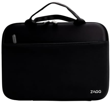 ZAGG Funda Protectora para portátil Google Chromebook de 11.6 Pulgadas, Ligera, a Prueba de Golpes, Color Negro