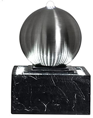 Indoor Fountains Tabletop Water Garden Zen Fountain,Tabletop Fountain with LED Lights,Calming and Relaxing Water Sound,Fountain Feng Shui Indoor Decoration Home Décor
