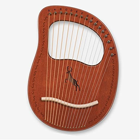 UNbit 16-Ton-Harfe, Leier, Saiteninstrument, tragbare Leier for Anfänger, Musikinstrumentenliebhaber, Leier – Harfe for Anfänger Harfe (Color : 2)