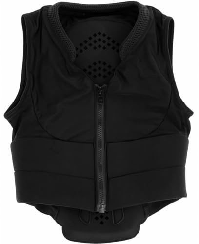 Covalliero Rückenschutzweste BackPro3, Rückenprotektor, Reitweste, S, schwarz, Nylon, Polyester, Schaumstoff, Erwachsene, atmungsaktiv, mit Gurtband