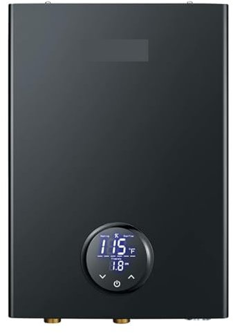 Chauffe-eau instantané, Chauffe-eau Électrique Sans Réservoir, Chauffe-eau Instantané Sur Demande, Point D'utilisation, Chauffe-eau À Auto-modulation, Noir pour cuisine salle de bain camping-car, blan