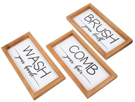 MUSISALY 3stücke Toilettenschild Aus Und Holz Für Badezimmertür Dekoratives Türschild Für Wc Geeignet Für Öffentliche Toilettenornamente