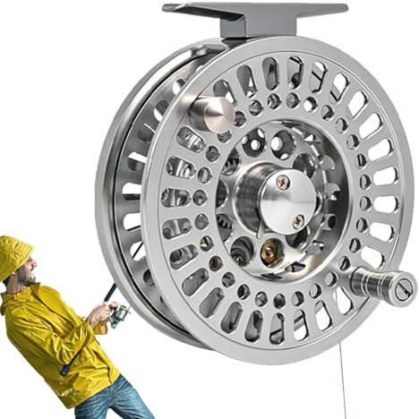 Fliegenrolle, Angelrolle, Süßwasserausrüstung, Aluminiumrolle, Fliegenfischen, Süßwasser-Angelrolle – Aluminium-Legierung für Süß- und Salzwasser, Angelwerkzeug, Angelzubehör, Fliegenrolle,