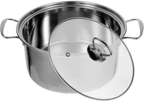 OFFSCH Cacerola De Acero Inoxidable Ideal Para Sopas y Leche Diseño De Ventilación
