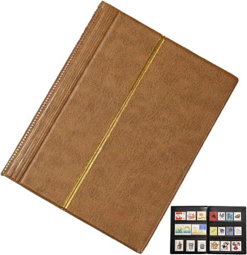 Keuyeo Briefmarkenalbum, 20 Blatt, Briefmarken-sammelalbum, Leere Briefmarken-aufbewahrungssammlung, Organisieren Sie Die Album-sammlungs-aufbewahrungsmappe