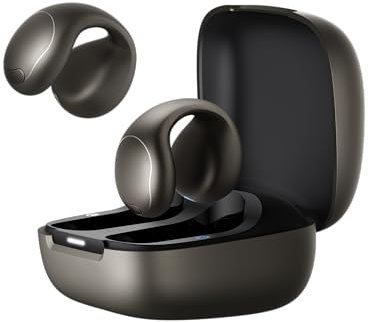 Soundcore C40i de Anker, Auriculares Open-Ear con Clip, Diseño de Juntas Flexible, Controles de Botón, Comodidad Ligera, Ajuste Estable con Almohadillas Acoplables, Transductores Expansivos