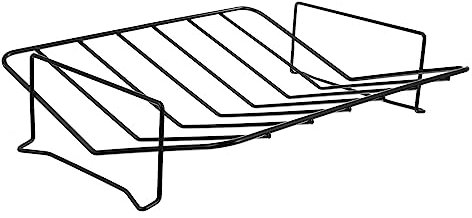 Sosoport Support Barbecue Pratique Acier Au Rectangulaire Antiadhésive pour Poulet Viande Et Côte Agneau Élevée pour Cuisson Uniforme Plein Air