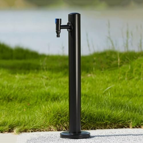 Columna de Agua Al Aire Libre con Tubo Interno de Acero Inoxidable, Fuente de Columna de Agua de Jardín con Grifo para Un Hermoso Espacio Jardín, 23.6/37.4in