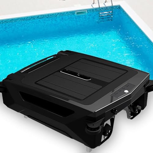 XINRISHENG Skimmer Solar para Piscinas, Limpiador robótico para Piscinas, Limpieza Continua Las 24 Horas, Motores tolerantes al Cloro salino