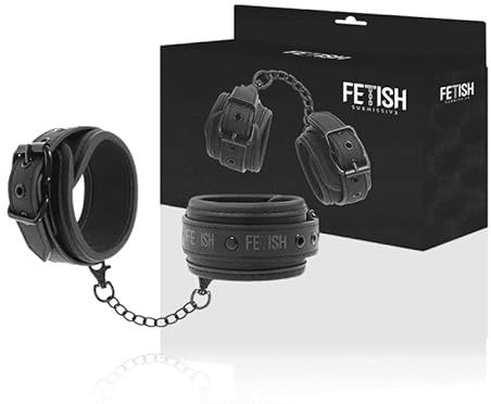 Handschellen – Verstellbare Fesseln aus veganem Leder mit Neopren-Futter & nickelfreiem Metall – Komfortable Bondage-Fesseln für Anfänger & Fortgeschrittene
