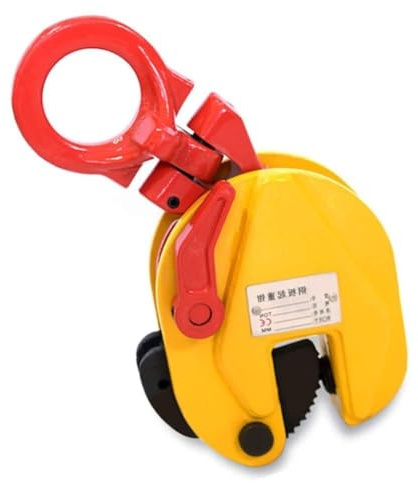 Abrazadera vertical para placas de 1T-5T | Capacidad de carga de 2200-11000 lb | Abrazaderas de soldadura de acero y metal para elevación y construcción, elevador industrial de alta resistencia (2t)