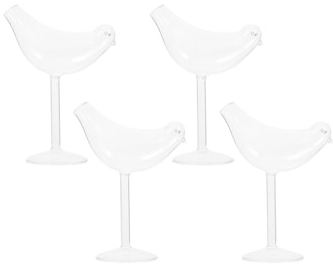 FUNNETOYU Bicchieri da Vino a Forma Animale in Vetro Trasparente Bicchieri da Cocktail Eleganti per Bar Casa e Feste Design Raffinato e Tocco Liscio per Regali e Occasioni Speciali