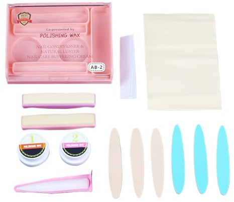 Japansk nagelvårdssats – professionellt nagelklippnings set för att stärka | Rostfritt stål med nagelbandspackare, nagelklippare, polering, verktyg för hemsalong resor kvinnor seniorer tonåringar