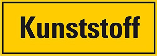LEMAX® Hinweisschild Kunststoff, gelb/schwarz, Folie, selbstklebend, 297x105mm