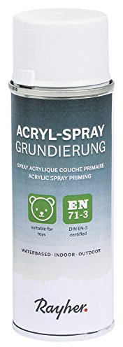 Rayher 34147000 Acryl Spray Grundierung, grau, Dose 200ml