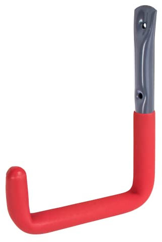 Alberts 802189 Wandhaken | wahlweise in verschiedenen Größen | grau, mit roter Gummierung | Durchmesser Ø18 mm | 215 x 153 mm