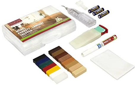 Picobello Holz Reparatur Set, Premium - Parkett Laminat Möbel Treppen für lackierte Oberflächen, G61403