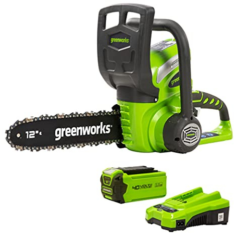 Greenworks 12-Inch 40V Cordless Chainsaw with Extra Chain, Battery and Charger Not Included 20292