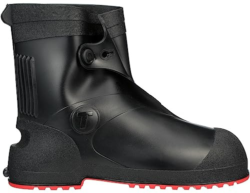 TINGLEY - 45821.2X Tingley Workbrutes G2 - PVC Overshoe - 10 Ht. - Black Upper - Red Sole - Cleated Outsole