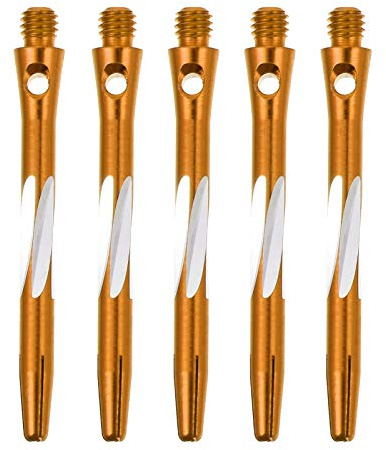 SEWACC 5 Stück 2Ba Aluminium Dart Schäfte 50Mm Gewindeschäfte Für Darts Zubehör Mit Langlebigem Material Und Optimierter Flugbahn