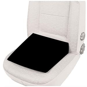 Pinkfairy 11 Degree Seat Wedge, High Density Foam Seat Cushion, Wedge Cushion for Cars and Office Chairs for Back Pain, Lumbar Support, Sciatica Relief, and Improved Posture, 37 x 37 x 9 cm