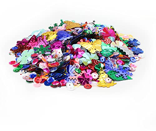 HASLED Lentejuelas Coloridas Con Purpurina para Manualidades, Fiestas de Halloween, Decoración de Uñas y Resina