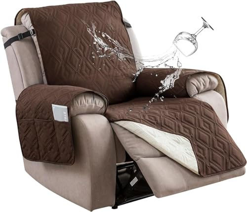 Sesselschoner für Relaxsessel Fernsehsessel, Sesselschoner mit Armlehne, Sesselüberwurf Sesselüberwürfe, Fernsehsessel Bezug, Schonbezug Sessel, Sesselschoner Rutschfest, Sesselauflage ( Color : Color
