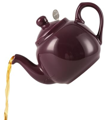 London Pottery Farmhouse - Tetera con infusor, cerámica, morado, 2 tazas (600 ml)