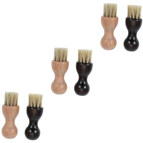SAFIGLE 6 STK Schuhe reinigen Stiefelbürste aus Holz Teppichreiniger Shoe Brush schuhbürsten Lederreiniger Reinigungsbürste multifunktionale Schuhbürste Schuhe polieren Haushalt Holzbürste