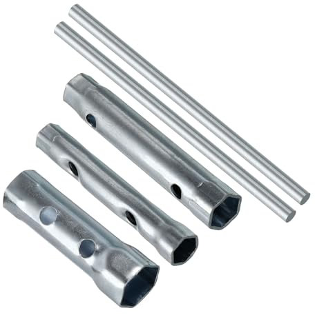 CoCud Chiave a Bussola per Candele d'Accensione a Doppia estremità per Moto, 21mm, Bussola a Lunga Portata con Asta - (Applicazioni: per Automobili), 5 Pezzi