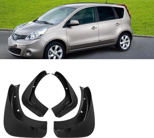 Bqieai 4PCS Auto Vorne Hinten Schmutzfänger, Für NIS-san Note 2005 06 07 08 09 E11 Rad Spritzschutz Kotflügel Staubdicht Schlamm Klappen Car Styling Zubehör