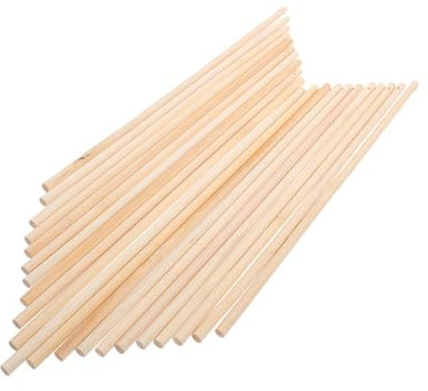 PHENOFICE 20 Stück Laternenstäbe Aus Holz 30cm Selbstgemacht Laternengriff Laternenzubehör Für Fest Und Kinderlaternen Mit Glatten Kanten