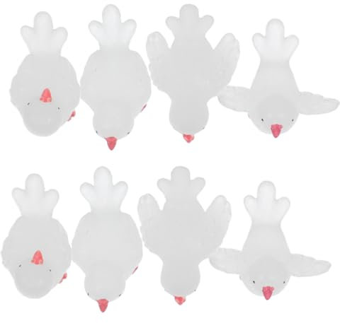 TINEASUR Statue Da Giardino in Miniatura Da 8 Pezzi Realistiche in Resina Per Acquari Decorazioni Da Scrivania